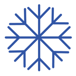 Stylized snowflake icon